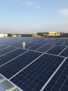 Commercial solar installation by ARE Solar promoting renewable energy in Castle Rock