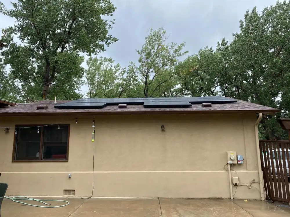 Erie home with solar panels installed to maximize available tax incentives