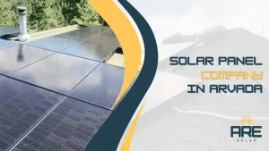 High-efficiency solar panel installation on Arvada home by leading solar company ARE Solar