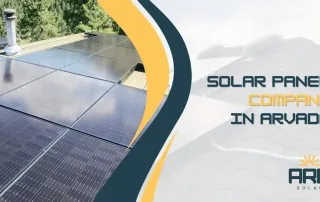 High-efficiency solar panel installation on Arvada home by leading solar company ARE Solar