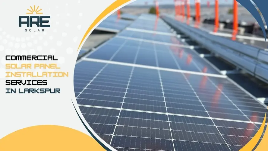 High-efficiency solar panels installed for a business in sunny Larkspur, Colorado