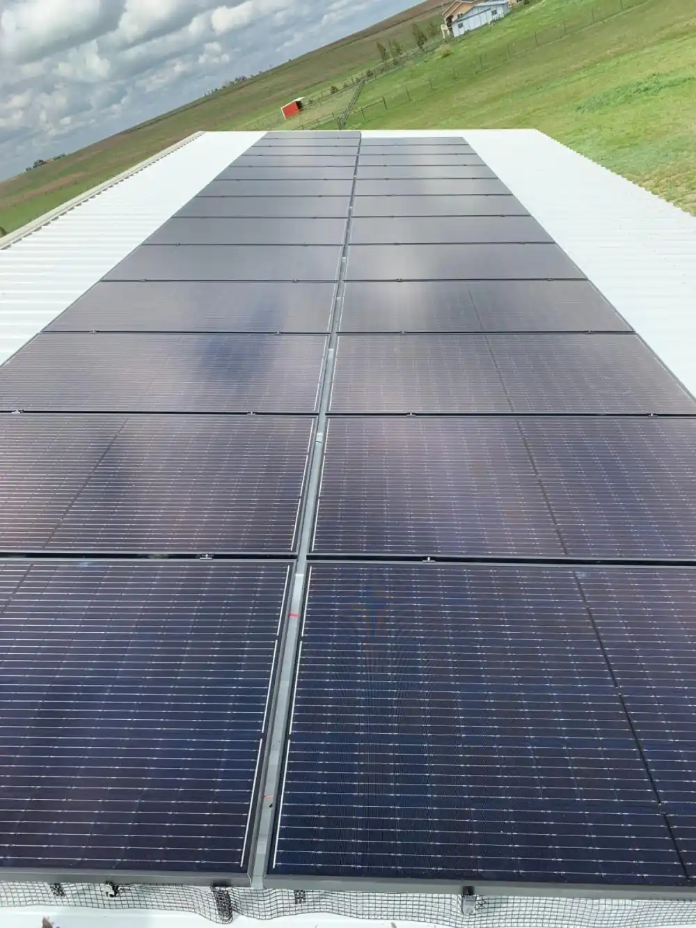 Home solar installation company in Larkspur installing panels on a roof