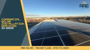Large commercial solar array supporting business growth in Erie, CO