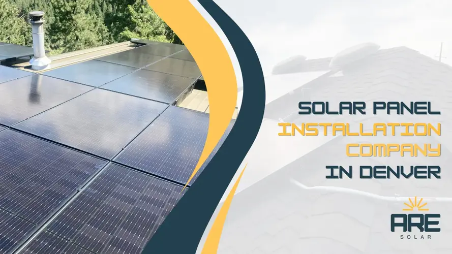 Professional solar panel installation on a Denver rooftop, showcasing modern renewable energy technology for homeowners