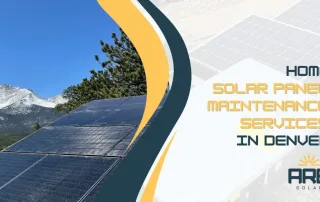 Reliable residential solar panel maintenance in Denver for maximum efficiency