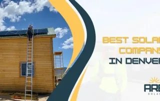 Residential solar panel installation by a professional team in Denver