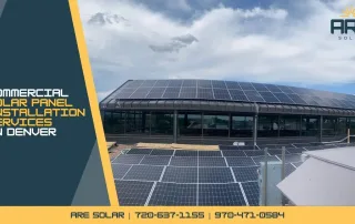 Rooftop solar panels in Erie CO, highlighting sustainable energy solutions for businesses reducing carbon emissions