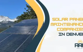 Rooftop solar panels maintained for Denver winter conditions