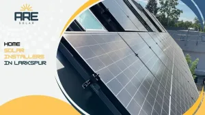 Solar energy system on Larkspur home by ARE Solar – clean energy solution
