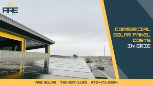 Solar panels on a commercial roof supporting long-term energy planning