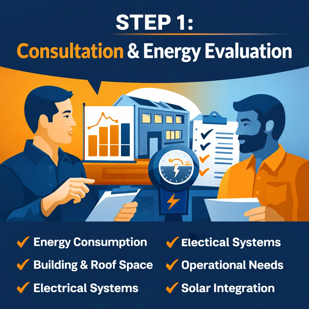 Step 1 – Consultation & Energy Evaluation Step 1 - Consultation & Energy Evaluation
