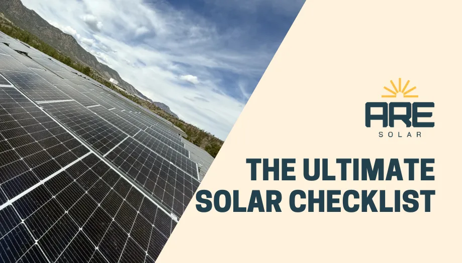 The Ultimate Solar Checklist