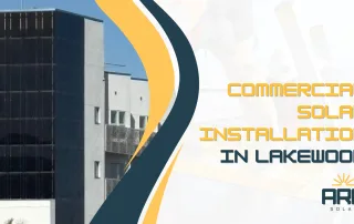 commercial solar installation in Lakewood