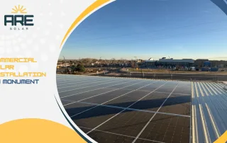 commercial solar installation in Monument