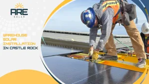 warehouse solar installation in Castle Rock